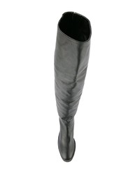 Черные кожаные ботфорты от Senso