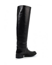 Черные кожаные ботфорты от Giotto