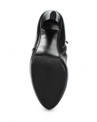 Черные кожаные ботфорты от Grand Style