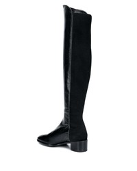 Черные кожаные ботфорты от Stuart Weitzman