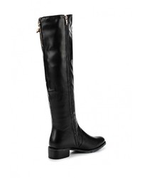 Черные кожаные ботфорты от Inario