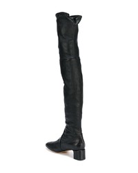 Черные кожаные ботфорты от Parallèle