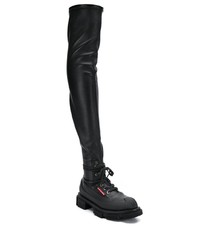 Черные кожаные ботфорты от Both