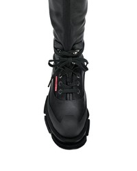 Черные кожаные ботфорты от Both