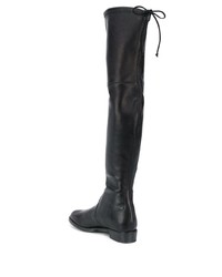 Черные кожаные ботфорты от Stuart Weitzman