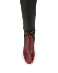 Черные кожаные ботфорты от Petar Petrov