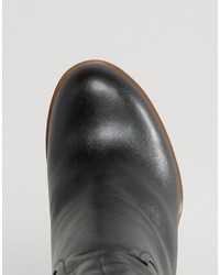 Черные кожаные ботфорты от Aldo