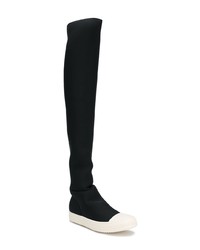 Черные кожаные ботфорты от Rick Owens DRKSHDW