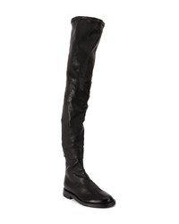 Черные кожаные ботфорты от Ann Demeulemeester