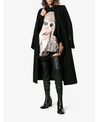 Черные кожаные ботфорты от Ann Demeulemeester