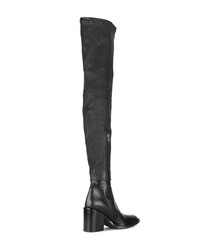 Черные кожаные ботфорты от Ann Demeulemeester