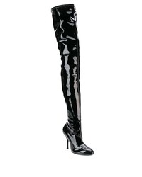 Черные кожаные ботфорты от Stuart Weitzman