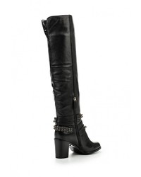 Черные кожаные ботфорты от Vitacci