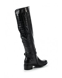 Черные кожаные ботфорты от Zenden Woman