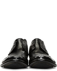 Черные кожаные броги от Officine Creative