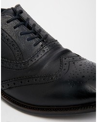 Черные кожаные броги от Asos