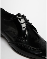 Черные кожаные броги от Jeffery West