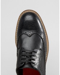 Черные кожаные броги от Bellfield