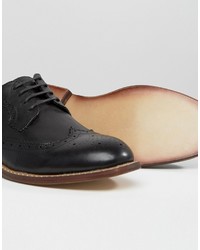 Черные кожаные броги от Bellfield