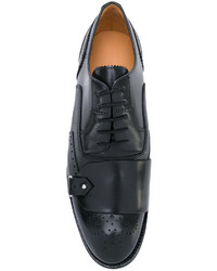 Черные кожаные броги от Alexander McQueen