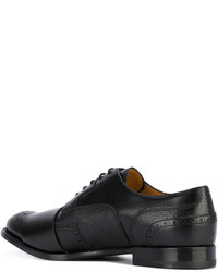 Черные кожаные броги от Alexander McQueen