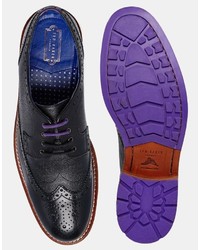 Черные кожаные броги от Ted Baker