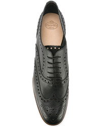 Женские черные кожаные броги от Church's