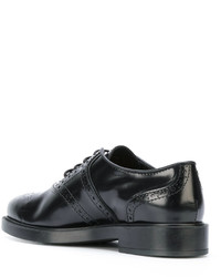 Женские черные кожаные броги от Tod's