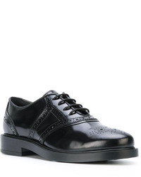 Женские черные кожаные броги от Tod's