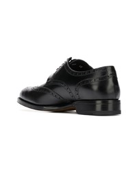 Черные кожаные броги от DSQUARED2