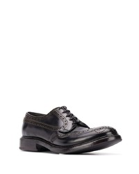 Черные кожаные броги от Premiata