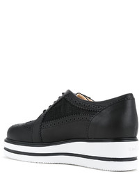 Женские черные кожаные броги от Hogan