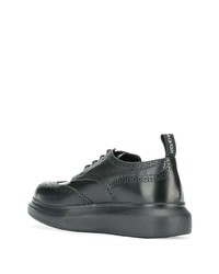 Черные кожаные броги от Alexander McQueen