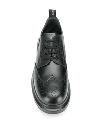 Черные кожаные броги от Alexander McQueen