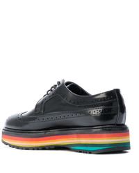 Женские черные кожаные броги от Paul Smith