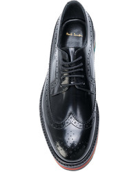Женские черные кожаные броги от Paul Smith
