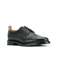 Женские черные кожаные броги от Thom Browne