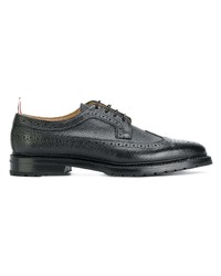 Женские черные кожаные броги от Thom Browne