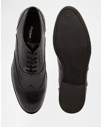 Черные кожаные броги от Dune