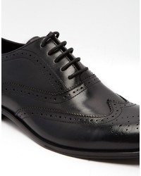 Черные кожаные броги от Dune