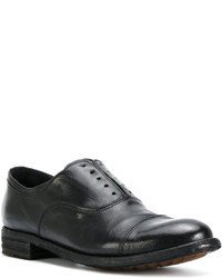 Женские черные кожаные броги от Officine Creative