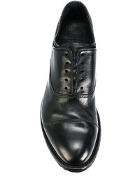 Женские черные кожаные броги от Officine Creative