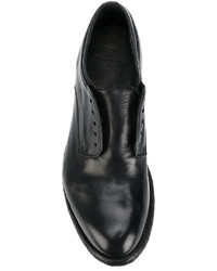 Женские черные кожаные броги от Officine Creative