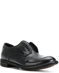 Женские черные кожаные броги от Officine Creative