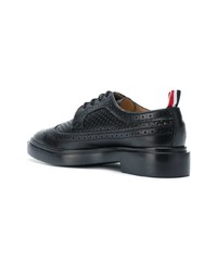 Женские черные кожаные броги от Thom Browne