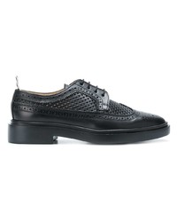 Женские черные кожаные броги от Thom Browne