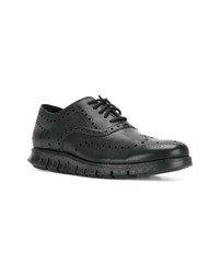 Черные кожаные броги от Cole Haan