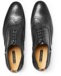 Черные кожаные броги от Paul Smith