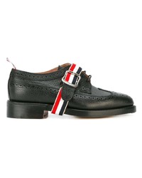 Женские черные кожаные броги от Thom Browne