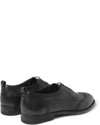 Черные кожаные броги от Alexander McQueen